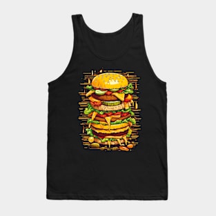 Big burger cheeseburger huge fast food Tank Top